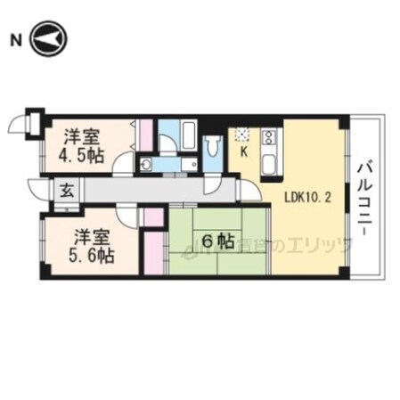 ライフ18の物件間取画像